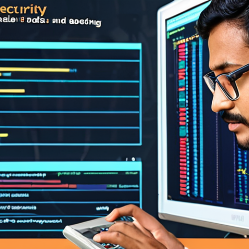 Home 4 **
"A security expert analyzing a database system interface with complex code and data flow diagrams. Emphasis on identifying vulnerabilities. Bengali text overlay: 'Data Base Surakshar Mulik Bishoy' (ডেটাবেস সুরক্ষার মৌলিক বিষয় - Fundamentals of Database Security)."
**